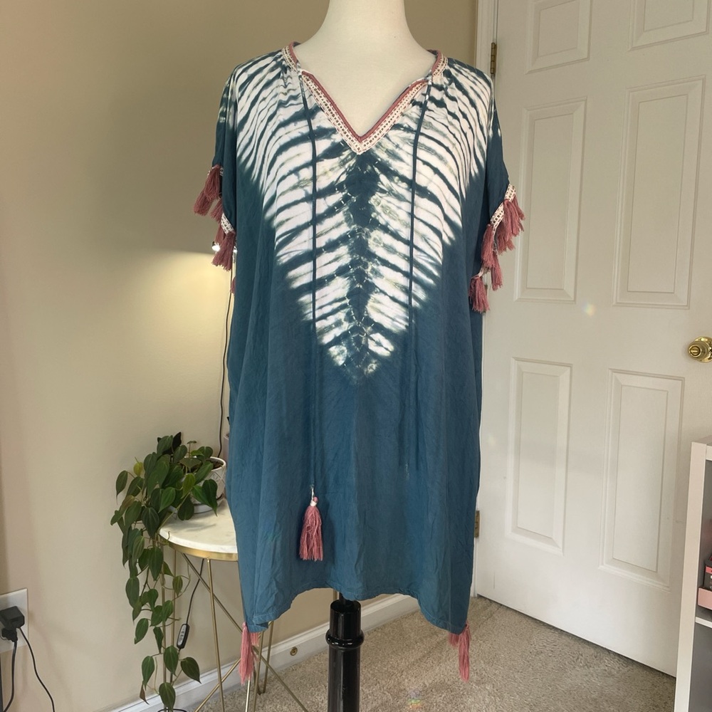 South Moon Under Tie Dye Tunic Blouse Size Small